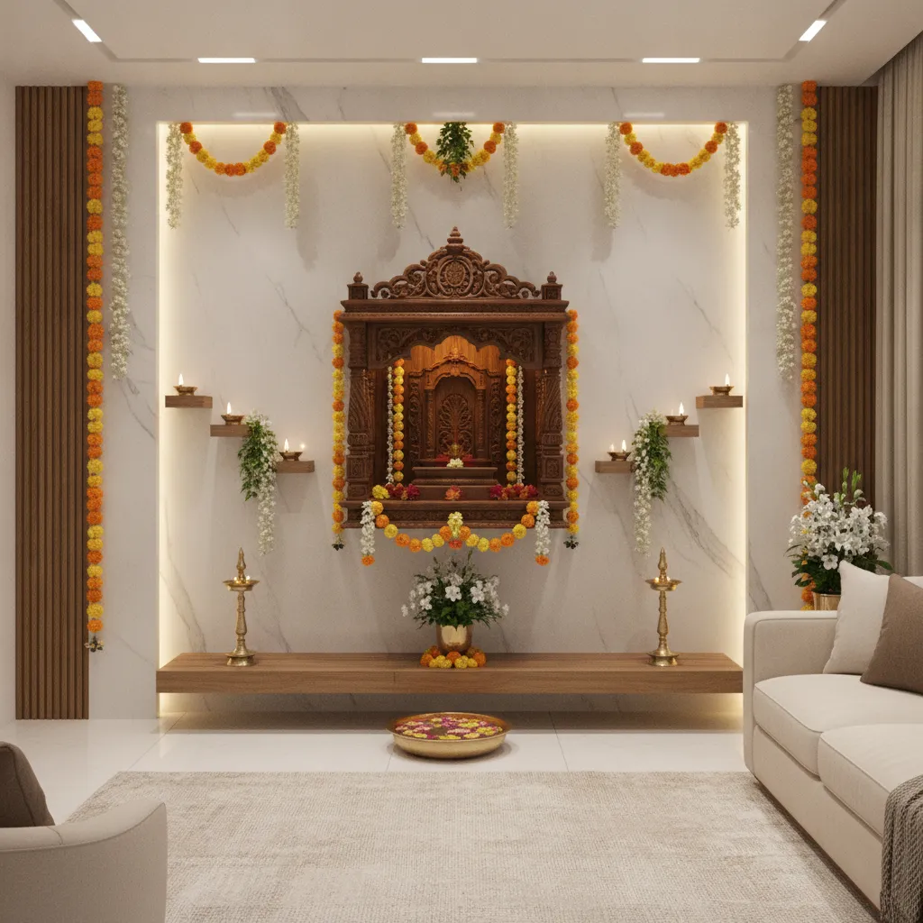 Pooja Mandir Decoration Ideas at Home That Feel Peaceful and Practical