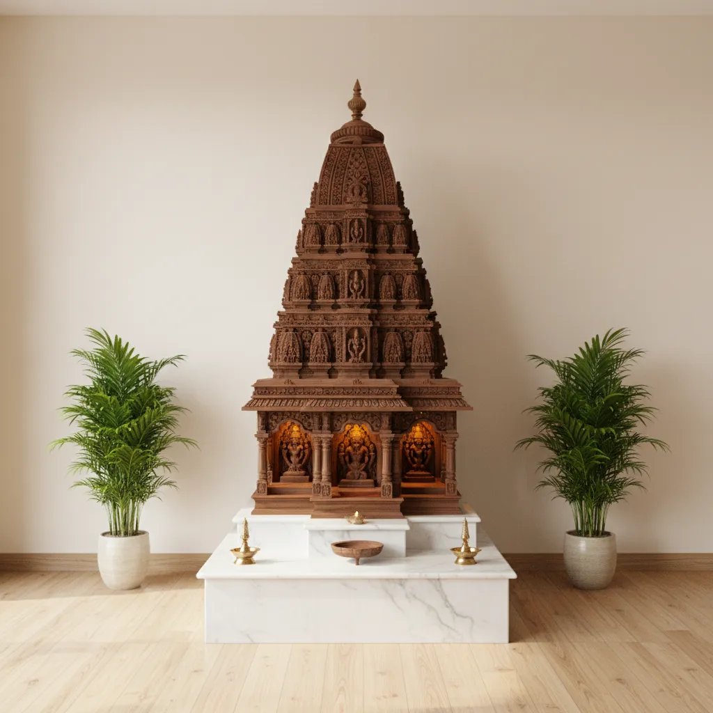 Five Pooja Mandir Gopuram Designs for Small Spaces