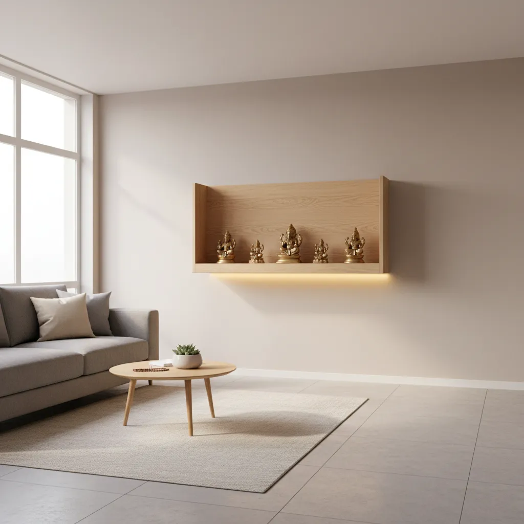 Pooja Rack Design Ideas for Small Apartments That Save Space