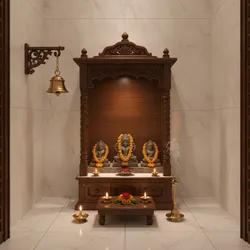 Pooja Room Bell Design Ideas for Small Spaces