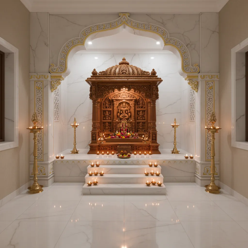 5 Pooja Room Colour Combination Ideas That Work