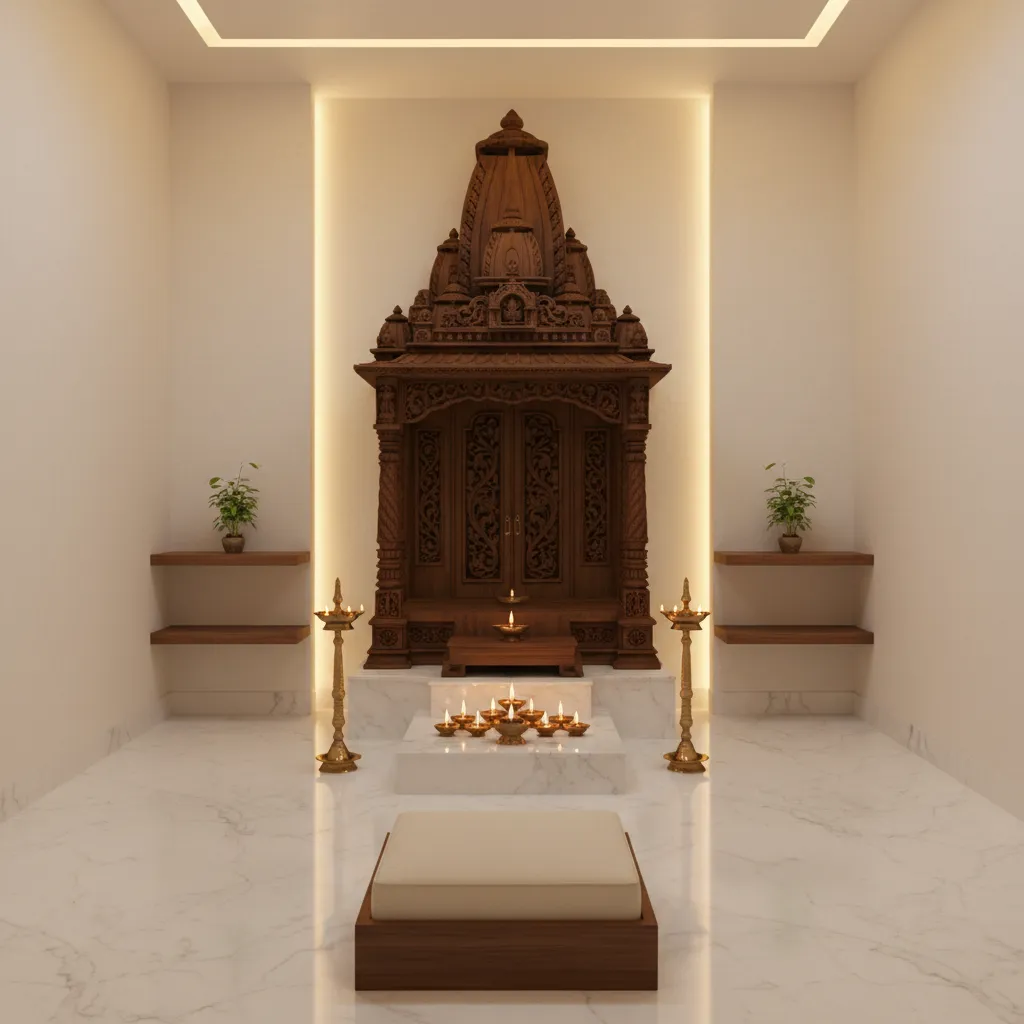Pooja Room Colour Ideas That Create a Calm Spiritual Space