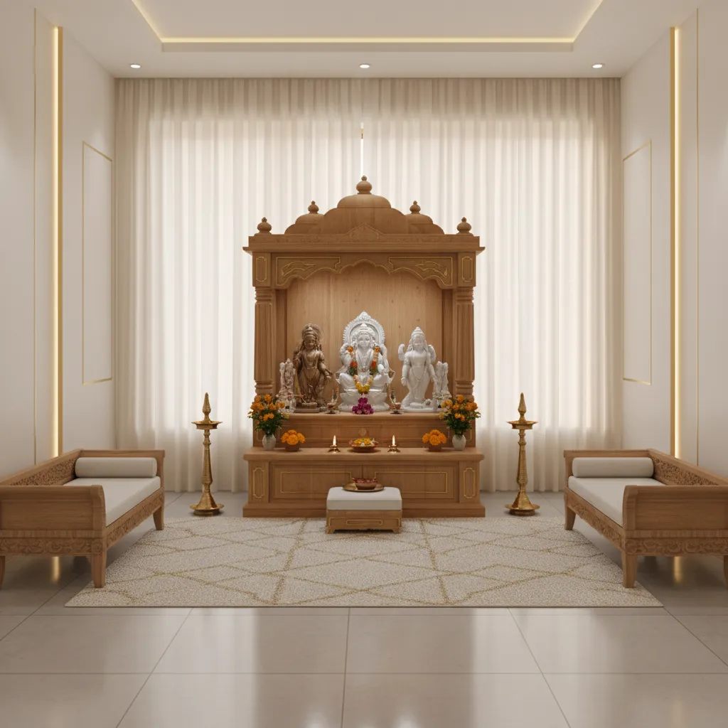 Pooja Room Curtain Design 5 Inspiring Ideas for a Peaceful Home