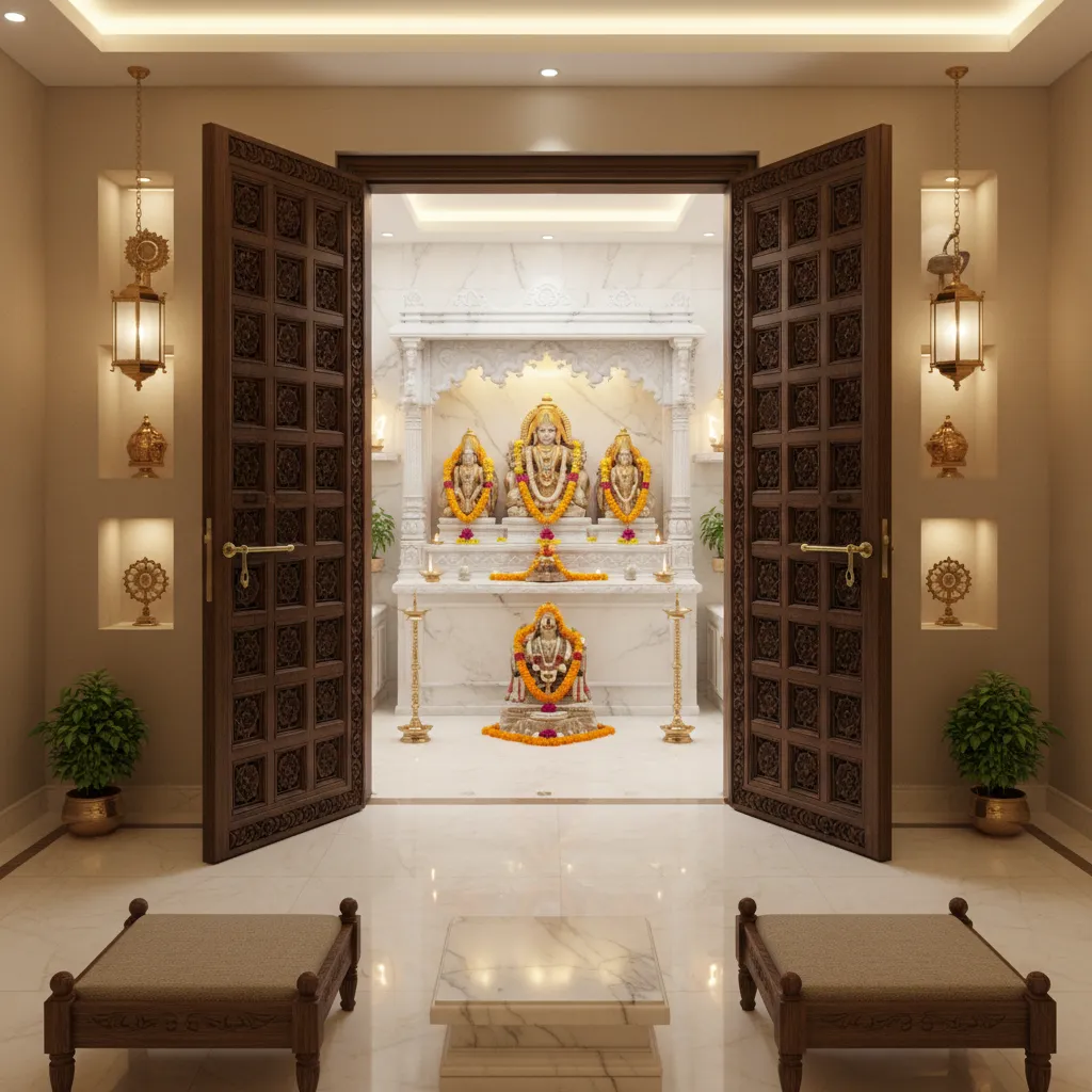 Pooja Room Door Designs With Price That Work in Modern Indian Homes