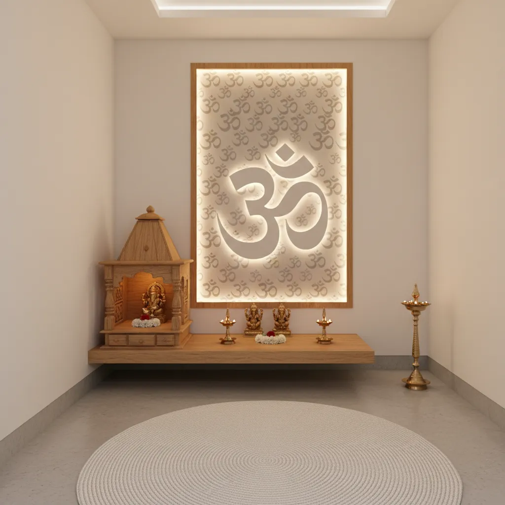 Pooja Room Om Jali Design Ideas That Elevate Small Spaces