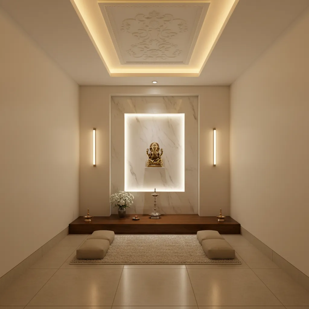 5 Pooja Room POP Design Ideas for Small Homes