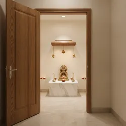 5 Pooja Room Teak Door Designs That Elevate Small Homes