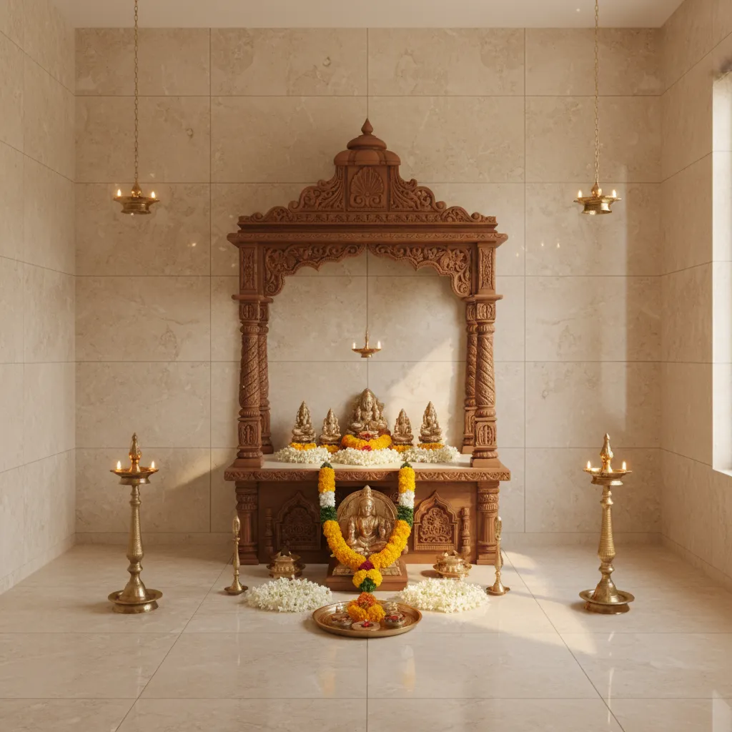 5 Pooja Room Tiles Design Ideas I Swear By