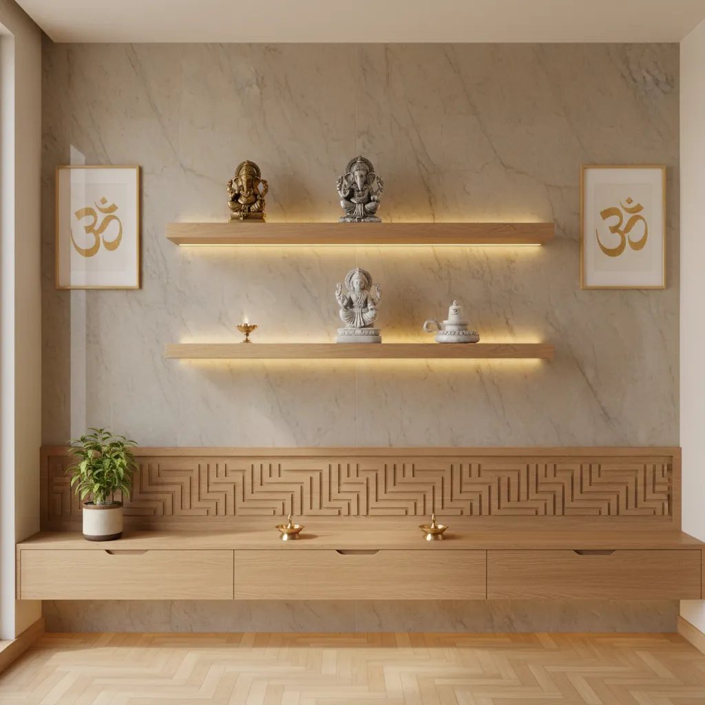 5 Pooja Wall Design Ideas That Elevate Small Spaces