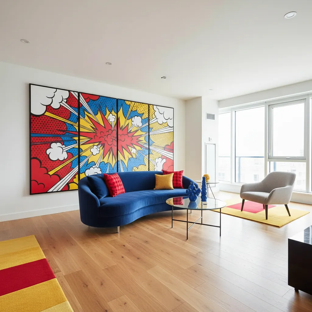 Pop Art en diseño de interiores: cómo aplicarlo bien