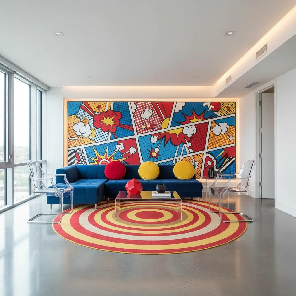 Estilo Pop Art en diseño de interiores