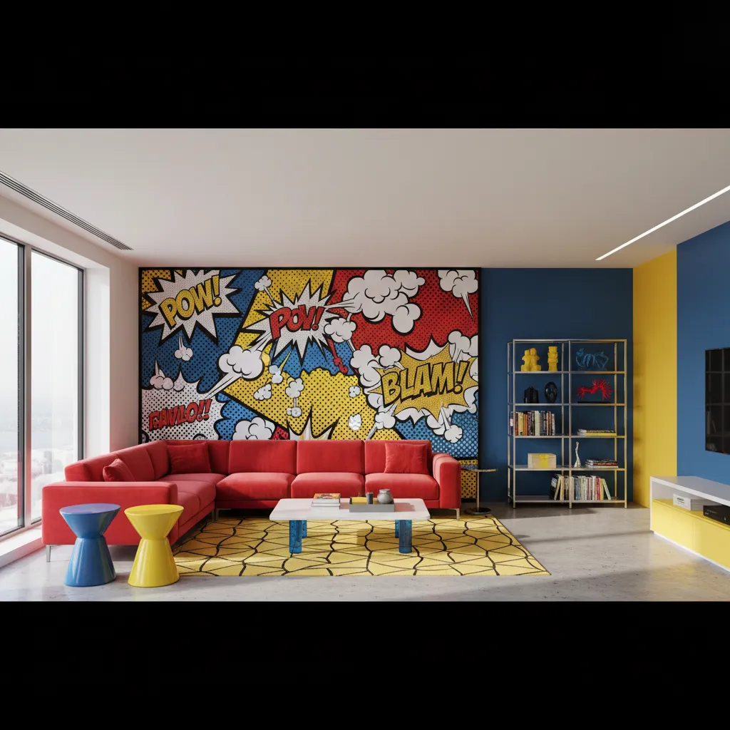 Estilo Pop Art en Diseño de Interiores: Características