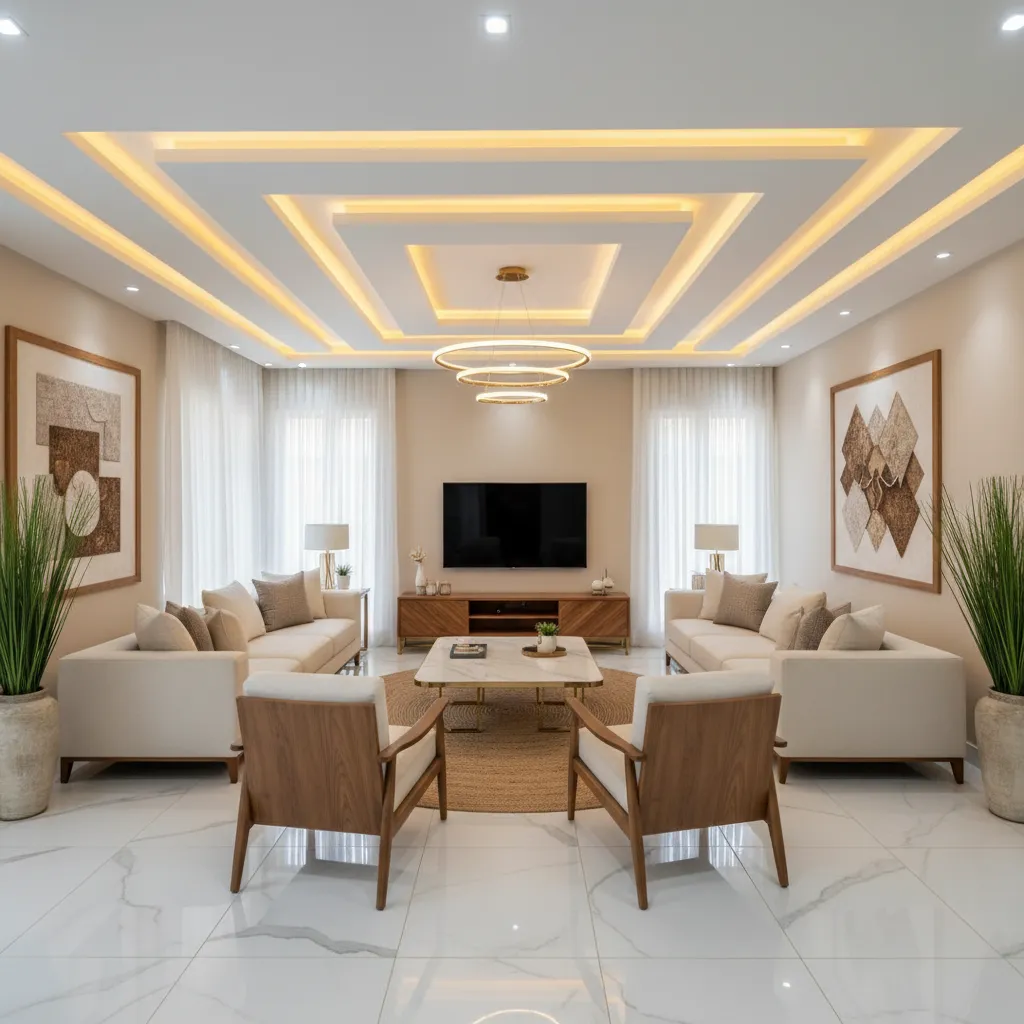 POP Ceiling Designs for Living Room in Nigeria