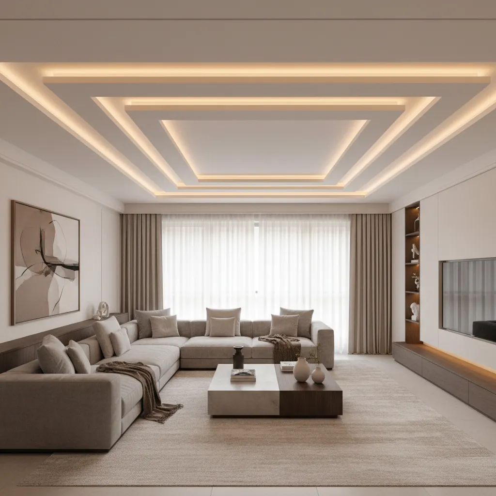POP Design for L Shaped Living Room: Smart Ceiling Ideas That Fix Awkward Layouts: Practical POP ceiling and layout strategies that visually organize an L‑shaped living room and make the space feel intentional.