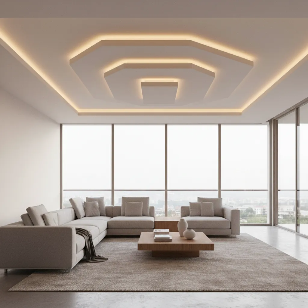 POP Down Ceiling Design for Living Room: Modern Ideas