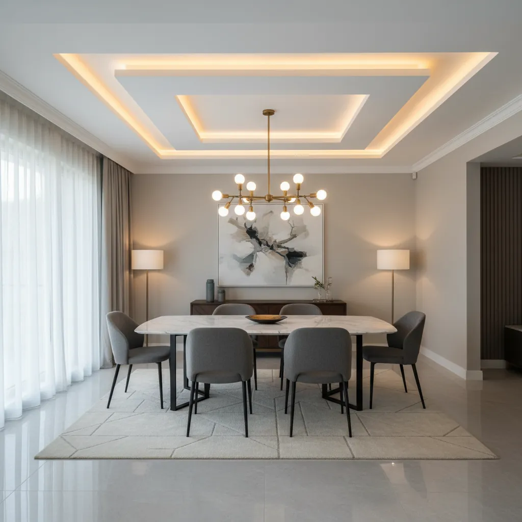 POP False Ceiling Designs for Dining Room