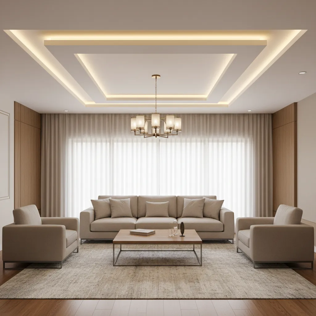 POP Plus Minus Design for Drawing Room Ideas