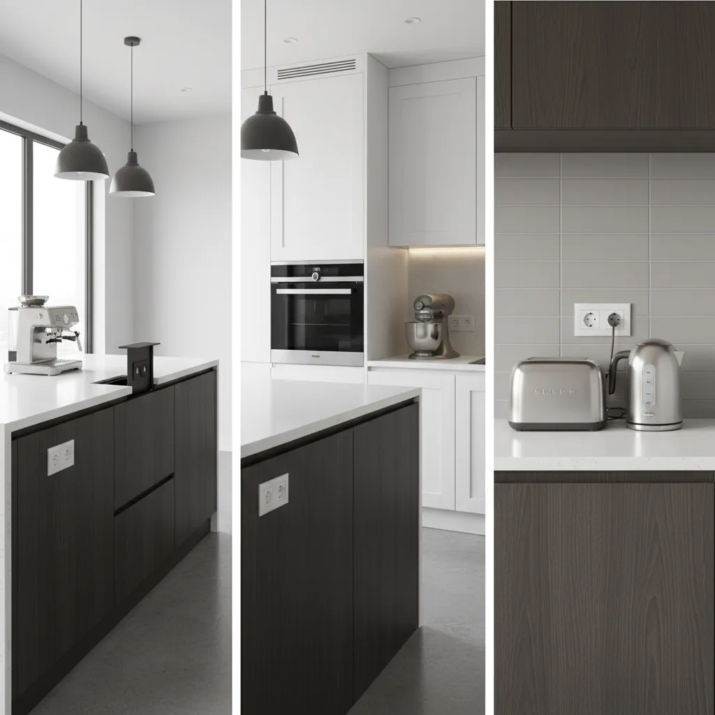 Pop-Up vs Recessed vs Wall Outlets for Small Kitchens and Bathrooms: A practical comparison to help you choose the safest and most space‑efficient outlet style for compact kitchens and bathroom vanities.