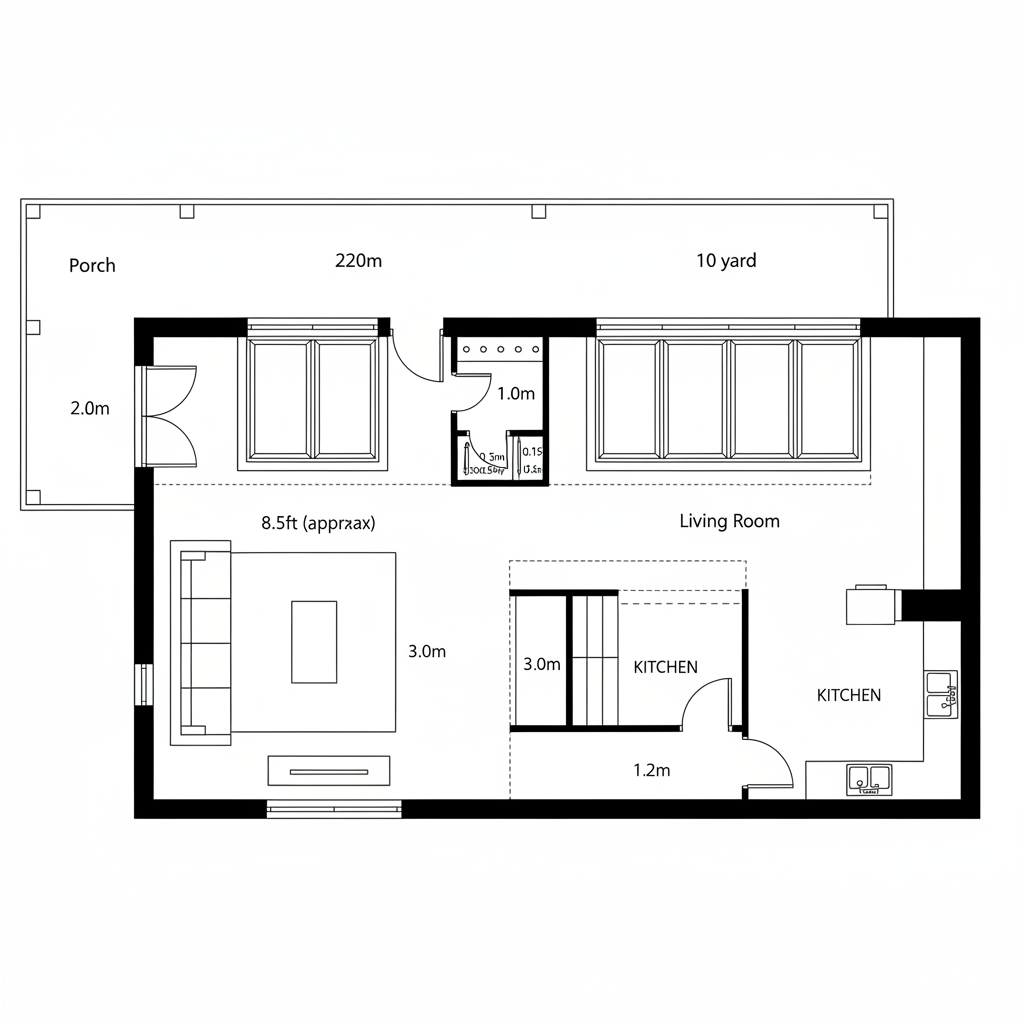 Future-Ready Bungalow Layout With Front Porch