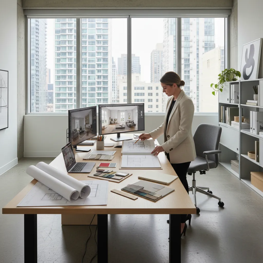 Cómo hacer un portafolio de diseño de interiores