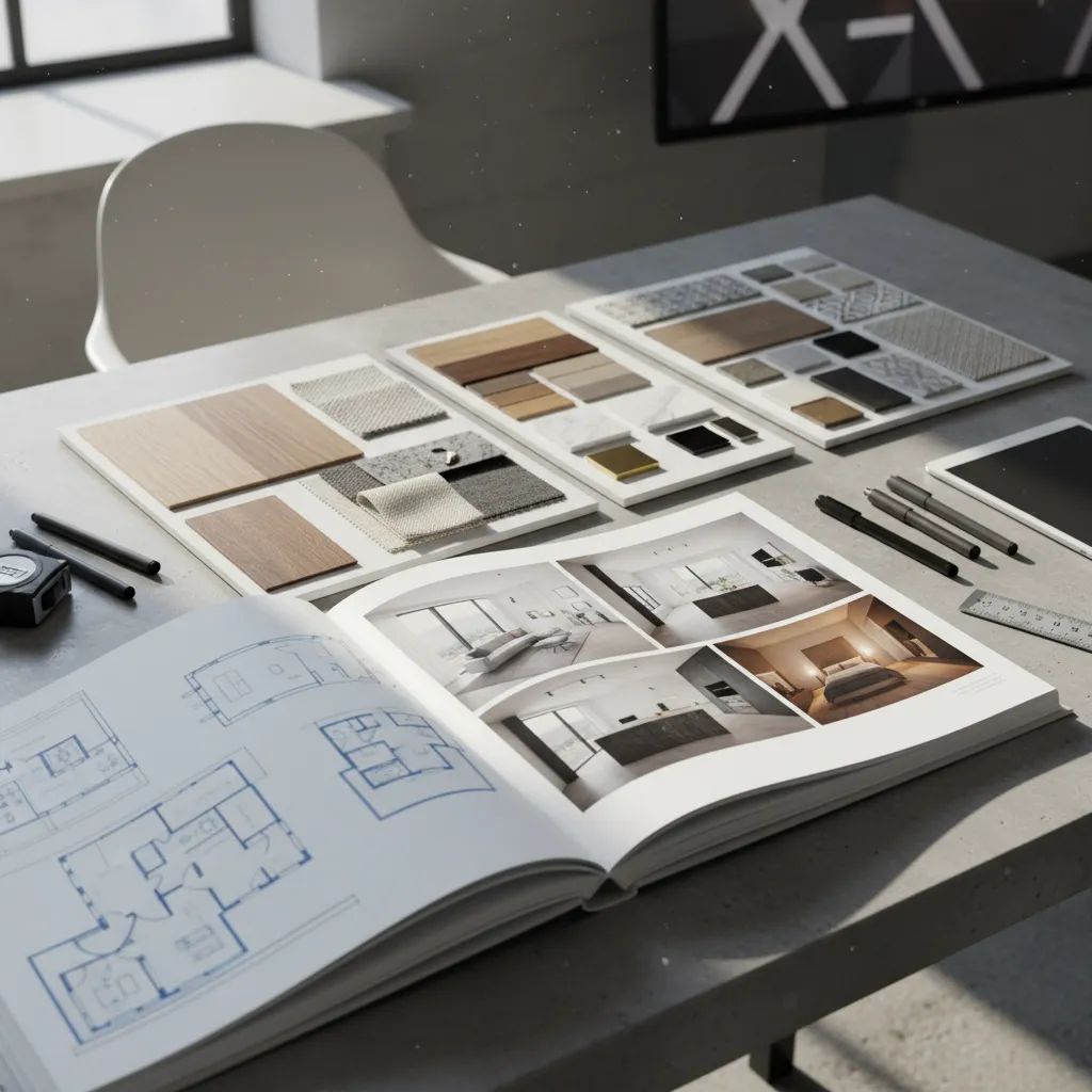 Portfolio de proyectos de un estudiante de diseño de interiores