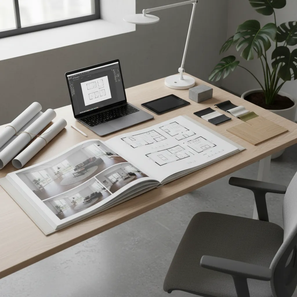 Portfolio de proyectos de un estudiante de diseño de interiores