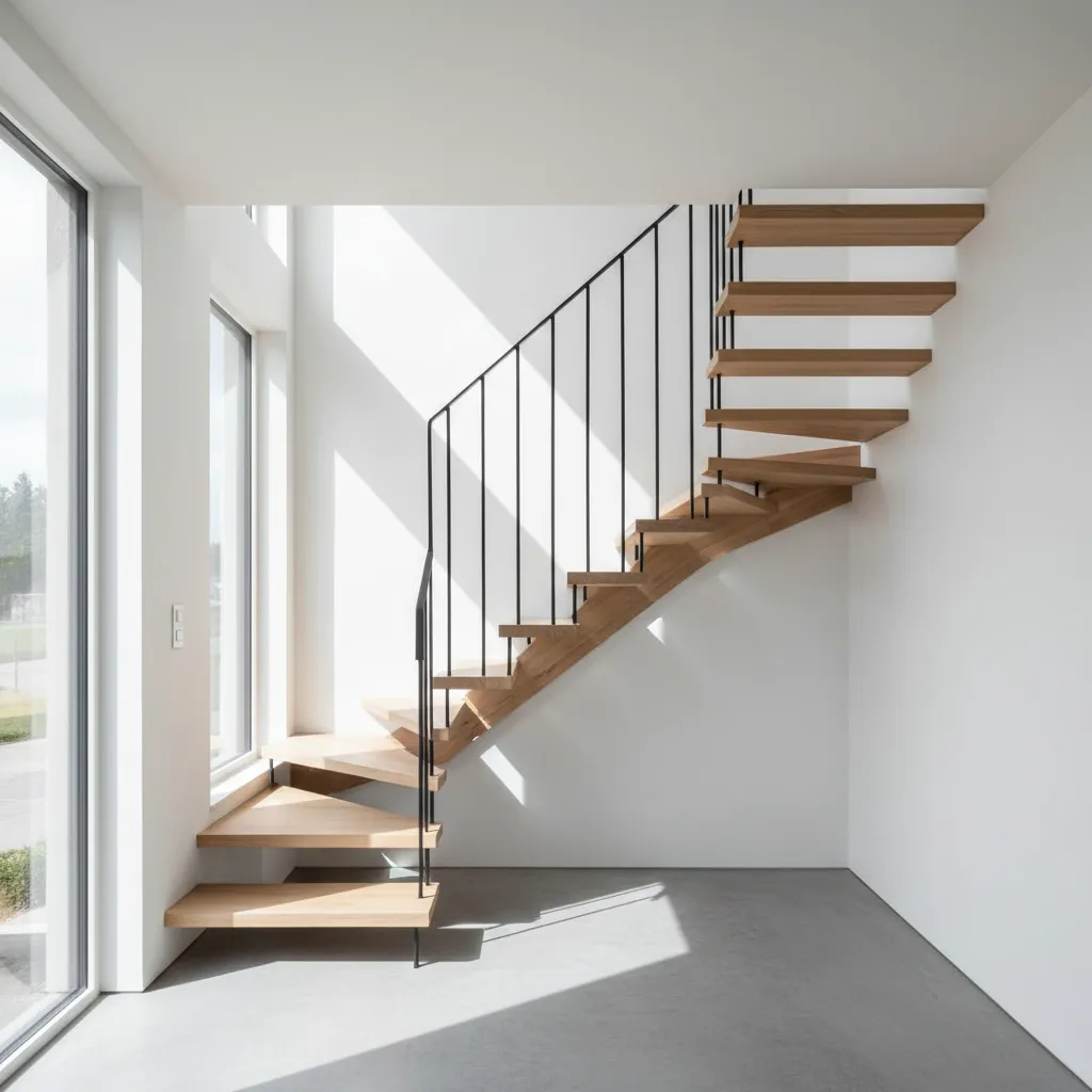 Desain tangga hemat ruang pada rumah minimalis