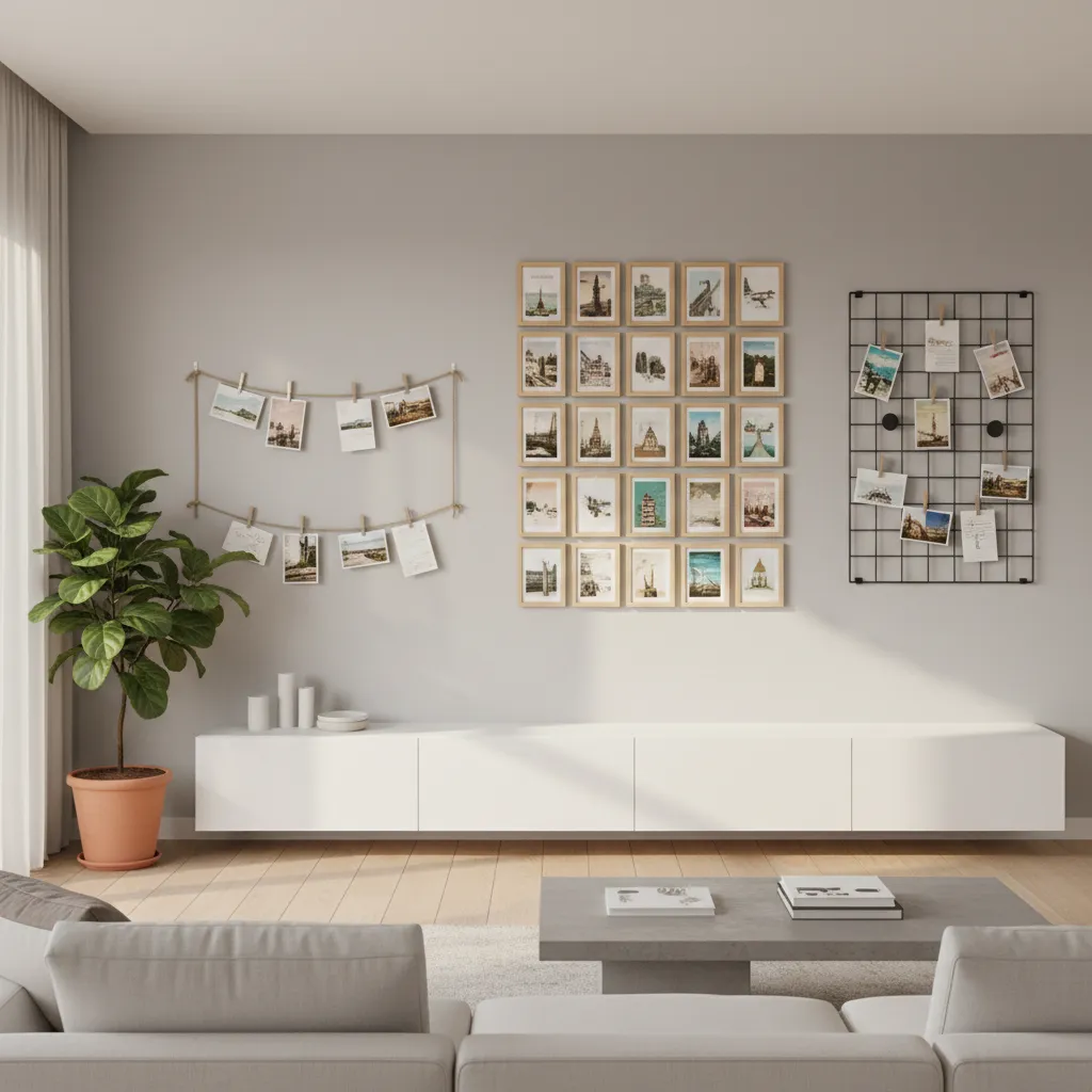 Postcard Wall Display Methods Compared for Real Homes