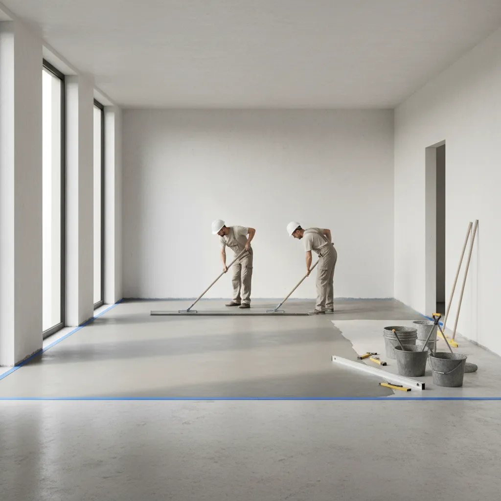 How to Prepare a Concrete Floor for 3D Wallpaper Installation