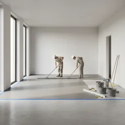 How to Prepare a Concrete Floor for 3D Wallpaper Installation