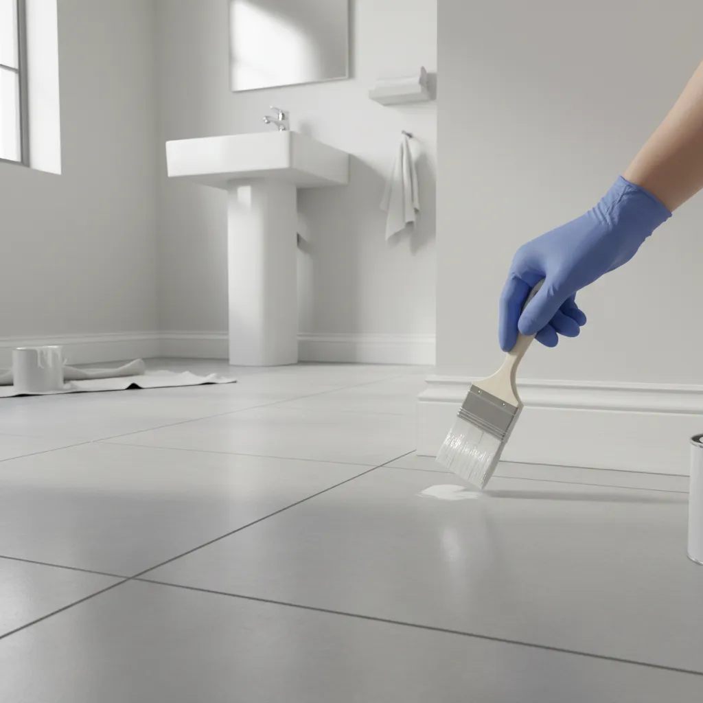 painting sealed bathroom baseboards with semi gloss moisture resistant paint