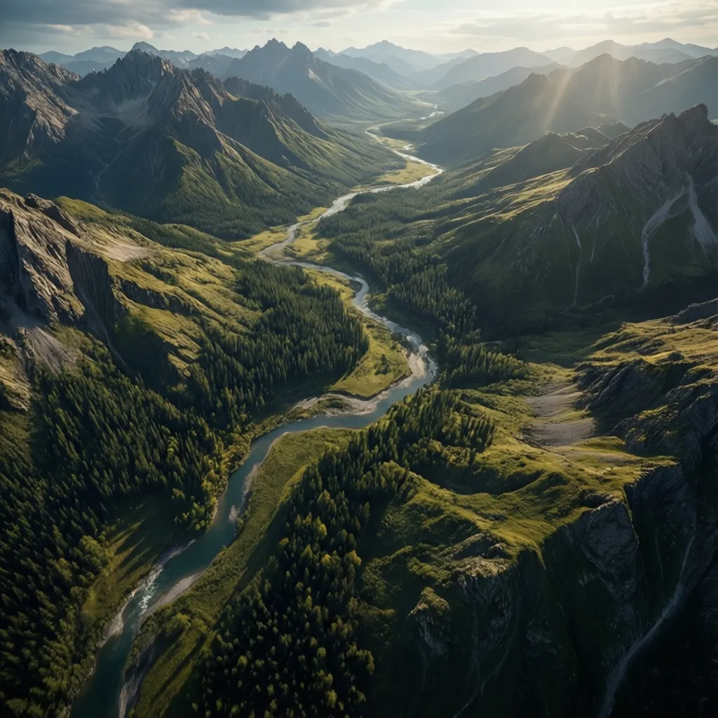 large procedural terrain landscape used for open world environment design