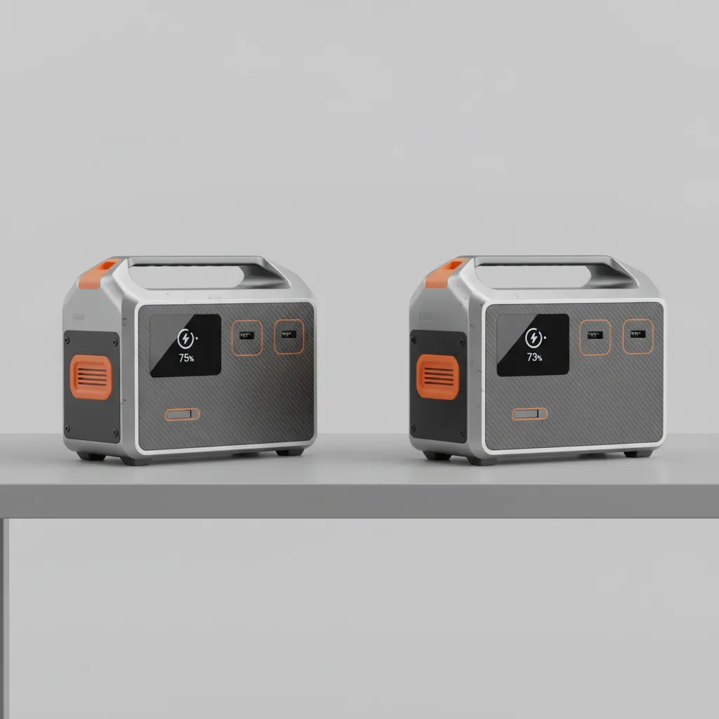 Comparison between 3D rendered product concept and physical prototype