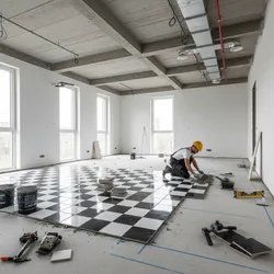 Professional Chess Floor Installation Workflow Used by Contractors