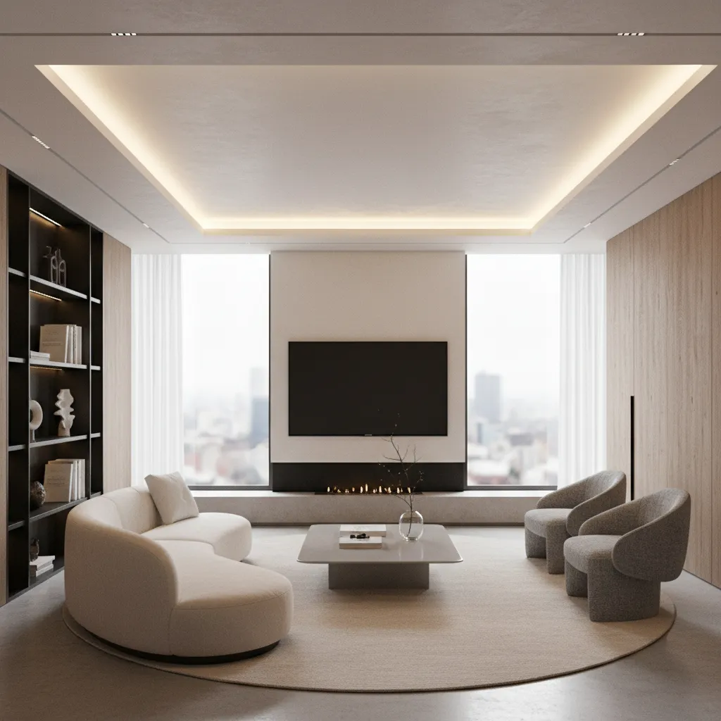 Render profesional de proyecto de interiorismo contemporáneo