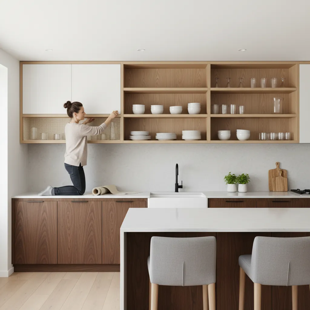 How Professional Organizers Line and Protect Kitchen Cabinets