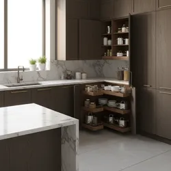 How Professional Kitchen Designers Use Corner Storage