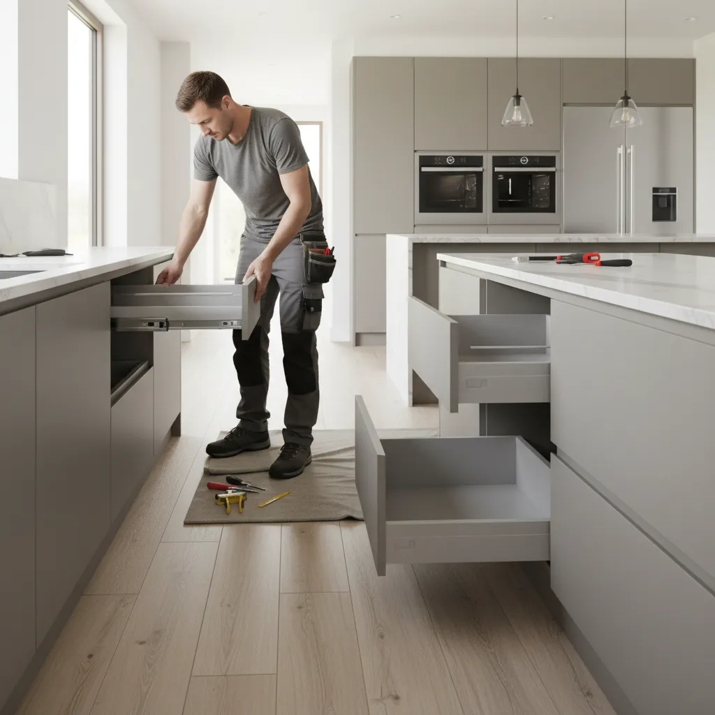 How Professional Cabinet Installers Remove Kitchen Drawers Safely