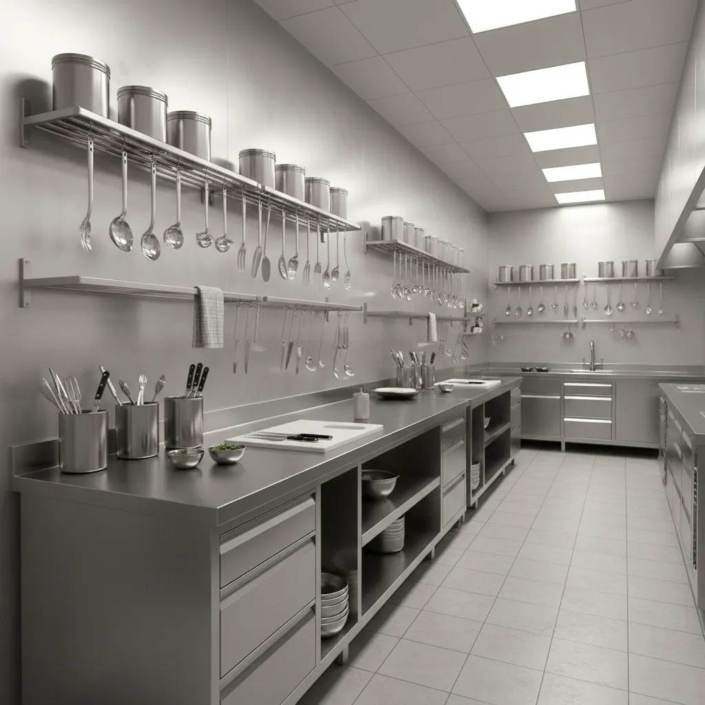 Utensil Storage Solutions Used in Professional Kitchens