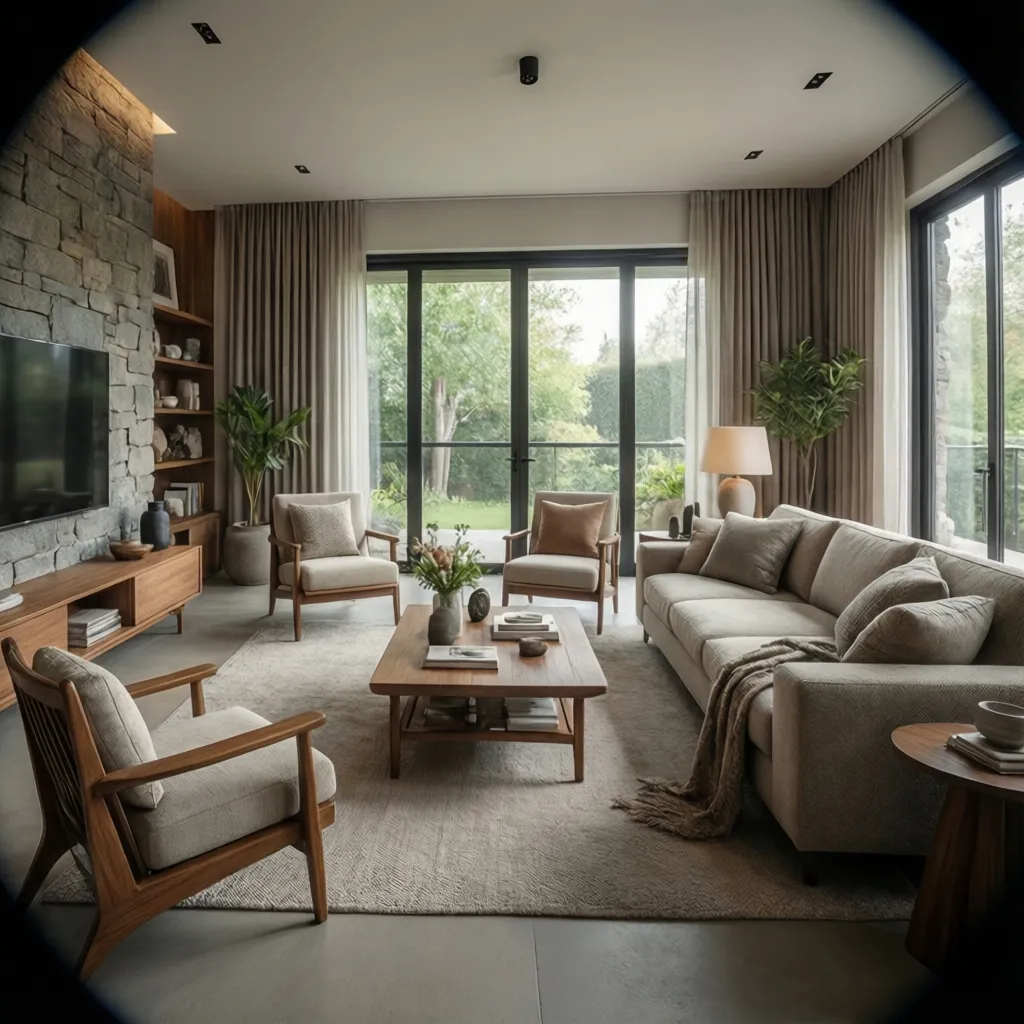 High quality rendered interior preview from an online room layout tool