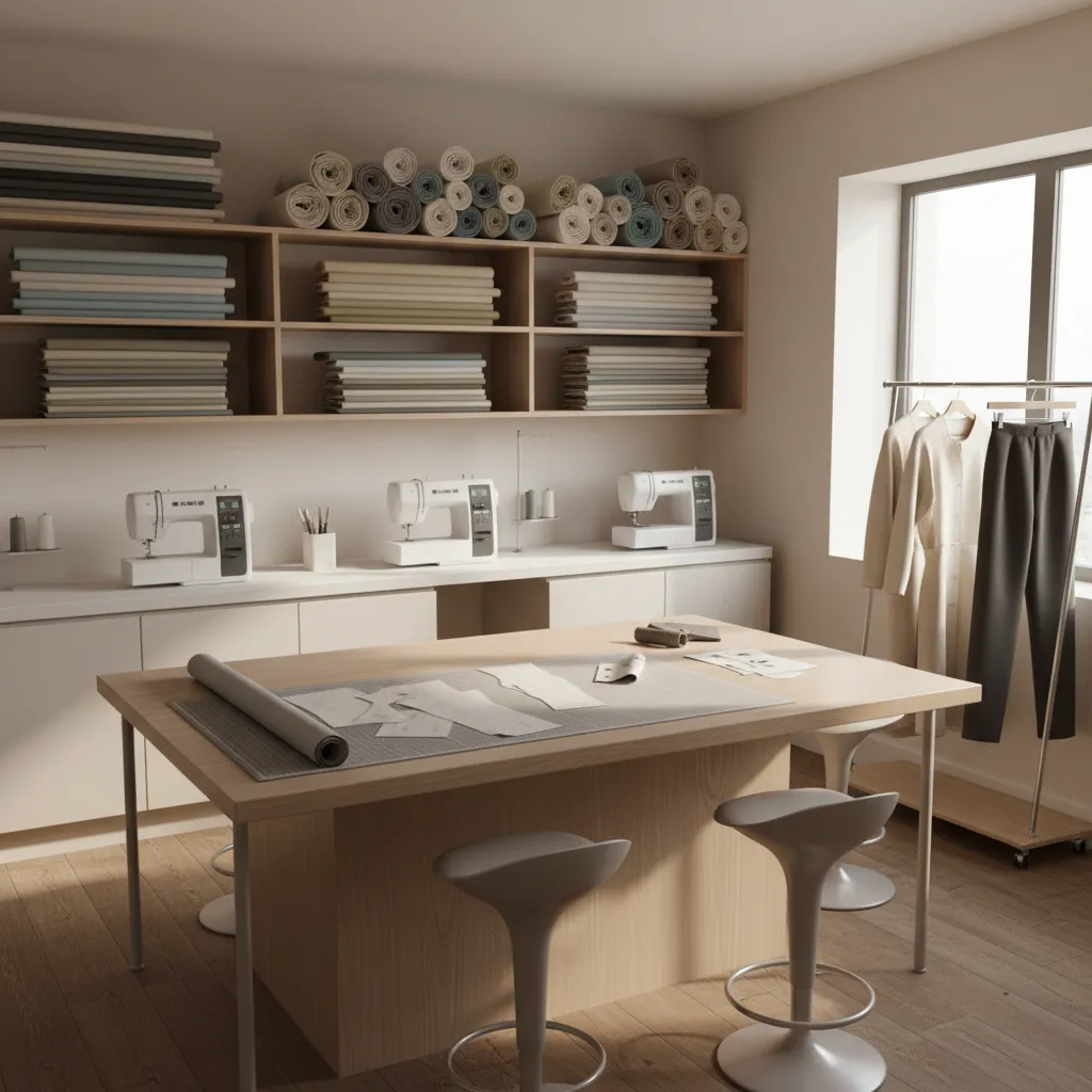 Professional Sewing Studio Layout Principles That Work in Small Rooms