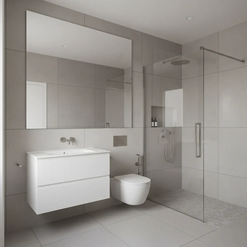 Professional Small Bathroom Design Rules Used by Interior Designers: Expert layout standards, spacing rules, and visual strategies designers use to make very small bathrooms work beautifully.