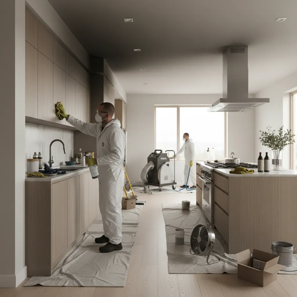 How Professional Restoration Services Clean Smoke-Damaged Cabinets