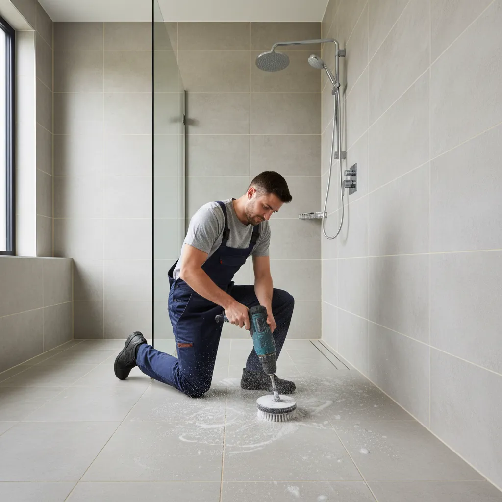 How Professional Cleaners Use Power Tools for Tile and Grout Maintenance