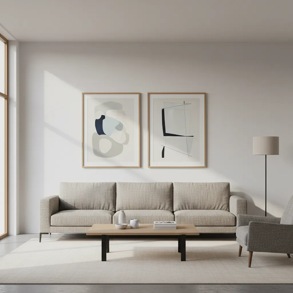 How Interior Designers Pair Two Paintings in Professional Spaces