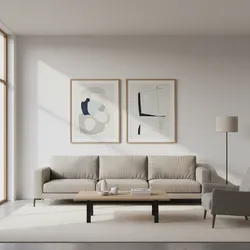 How Interior Designers Pair Two Paintings in Professional Spaces