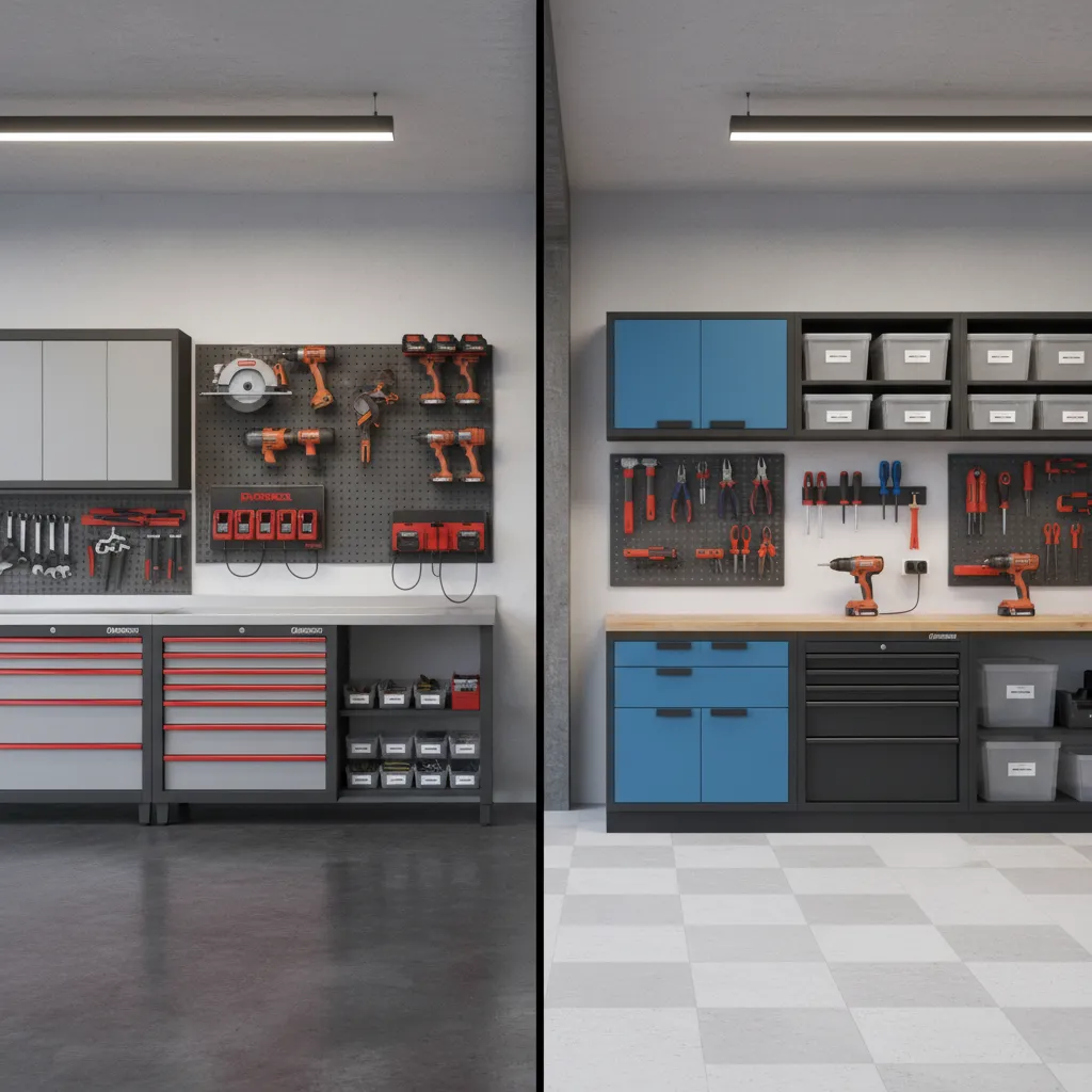 Power Tool Storage Needs in Professional vs Home Workshops