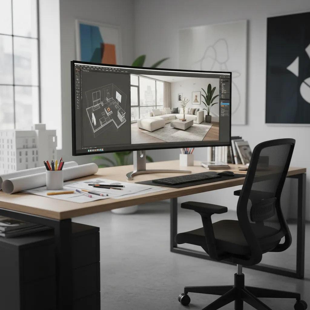 Programa 3D para diseño de interiores: guía práctica