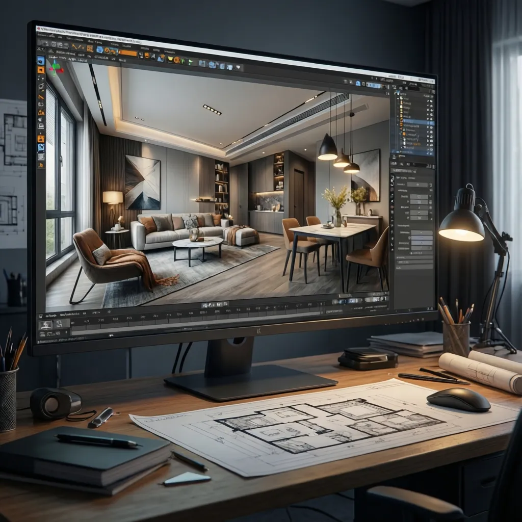 Programa para crear espacios de diseño interiores 3D