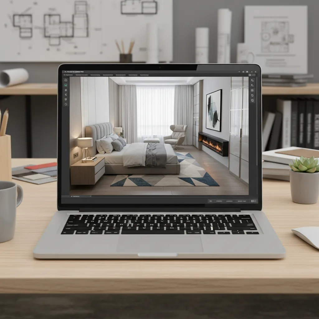 Programa de diseño de interiores para habitaciones